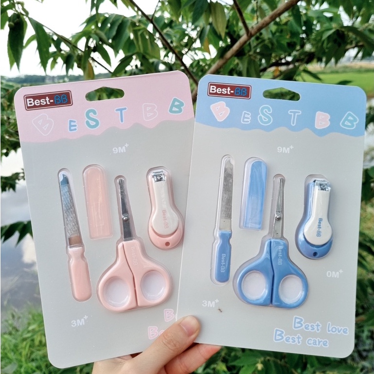 Bộ Bấm Móng Best BB 3 Chi Tiết: kéo cắt móng, kìm bấm móng, dũa móng, An Toàn Cho Bé