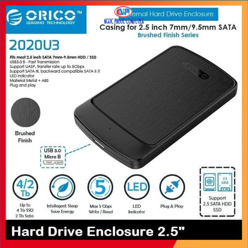 Hộp ổ cứng di động Hdd Box 2.5" USB 3.0 Orico 2020u3 | BigBuy360 - bigbuy360.vn