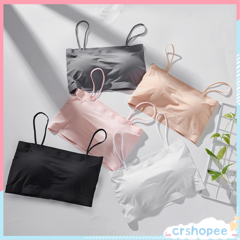 【cr】Ice Silk Wrapped Chest Anti-failure Belt Chest Pad Sling Sports Wrapped Chest Girl Vest Female -1pcs