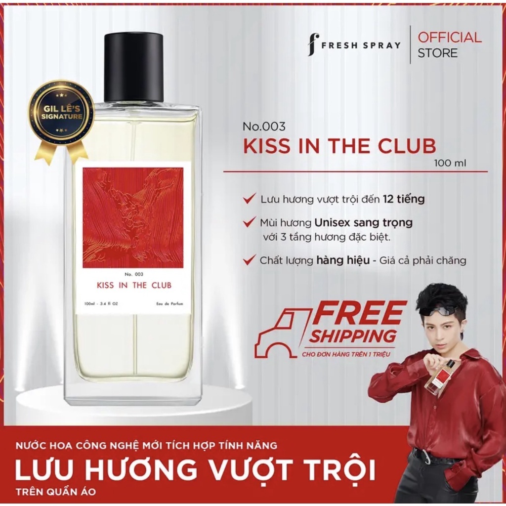 F Fresh Spray Công Nghệ Lưu Hương 12h Với 3 Tầng Hương Đặc Biệt Eau De Parfum