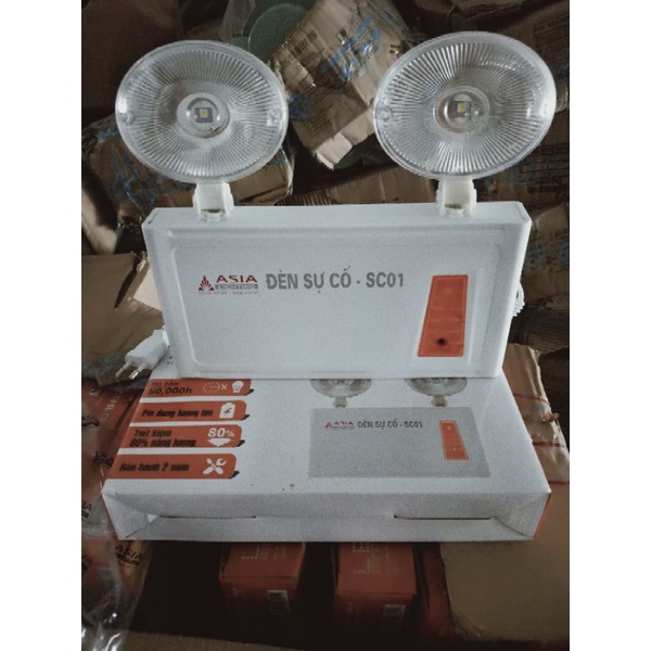 Đèn sự cố có đèn chiếu Asia 3w