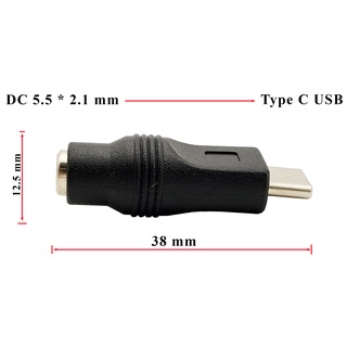 Đầu chuyển đổi DC 5.5x2.1mm sang USB type C