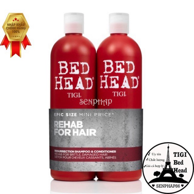 Cặp gội xả tigi đỏ ❣️Free Ship❣️ dầu gội xả tigi đỏ bed head giành cho tóc hư tổn, làm thơm tóc, mang lại sự mượt mà