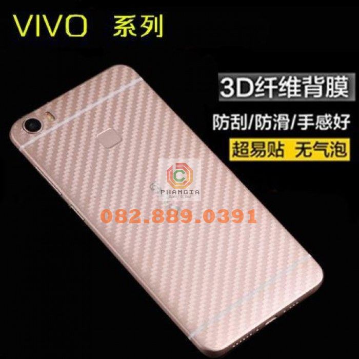 Miếng dán mặt lưng skin carbon Vivo V3/ V3 Max