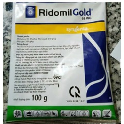 Thuốc trừ bệnh Ridomil Gold 68W (100g)