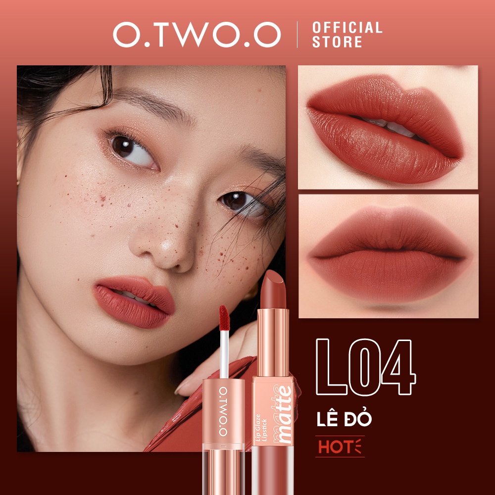 Son Lì 2 In 1 O.TWO.O Chống Nước Lâu Phai 36g