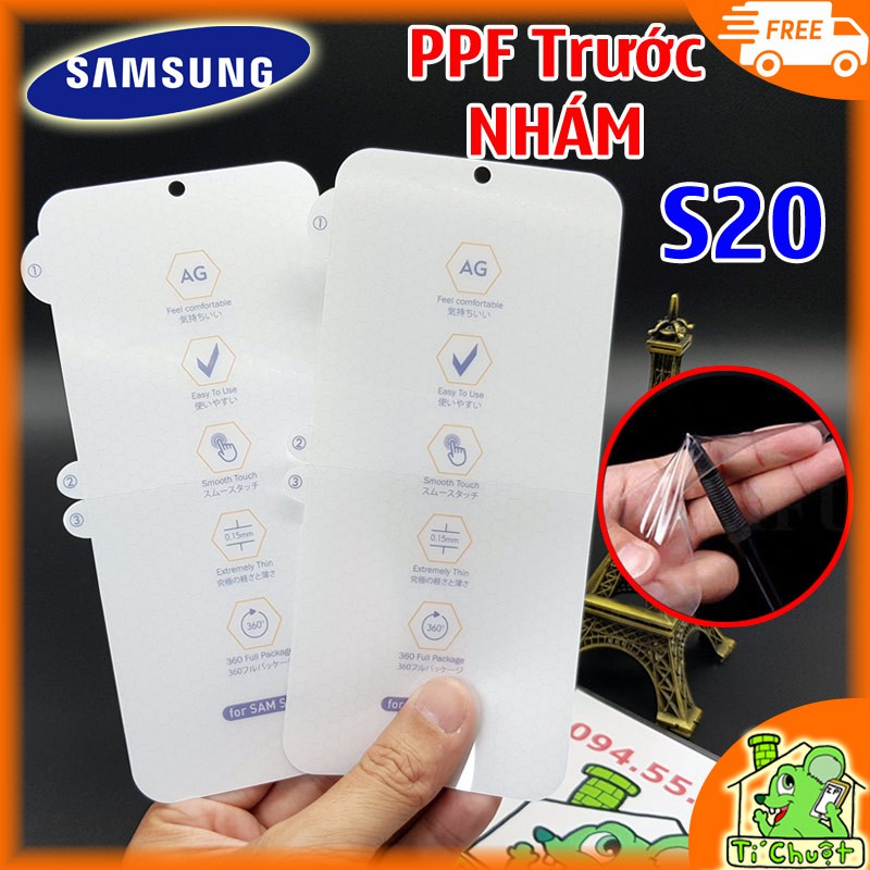 [Nhám Chống Vân Tay] Dán Dẻo PPF Samsung S20 Mặt Trước (Cường Lực Dẻo)