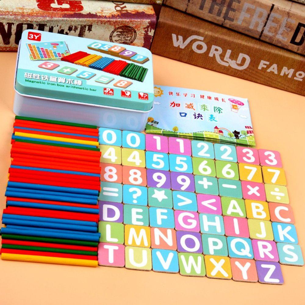 Bộ Đồ Chơi Học Toán Bằng Gỗ Cho Trẻ Mẫu Giáo