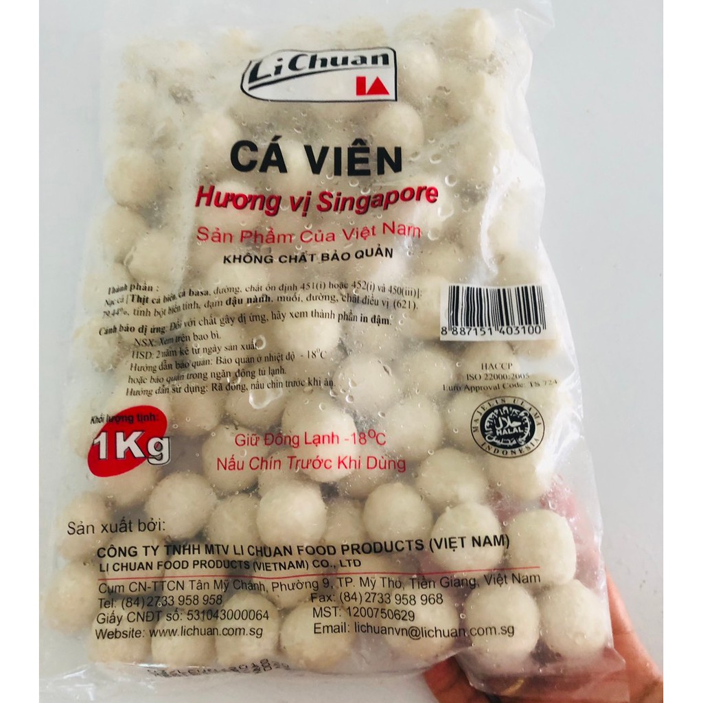 1kg cá viên Lichuan loại ngon