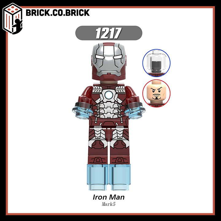 Đồ chơi Lắp ráp Minifigures Siêu anh hùng Super Heroes Mô hình Iron Man Người Sắt X0252