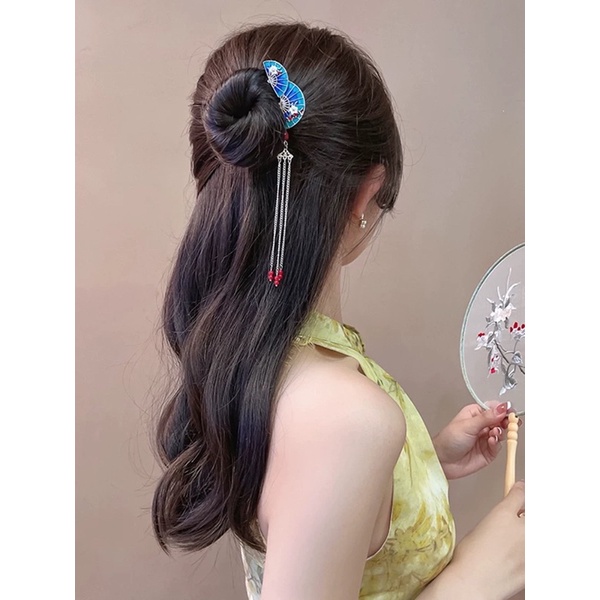 Trâm cài tóc cổ trang nữ tính - Khăn turban