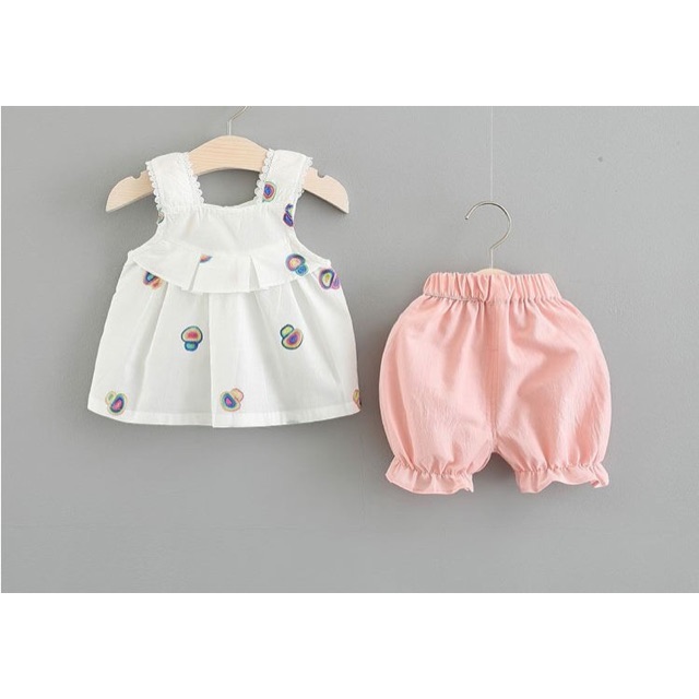 Sét bộ 2 dây quần hồng bé gái