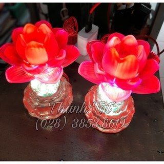 Đèn Thờ Sen Pha Lê LuLy 435