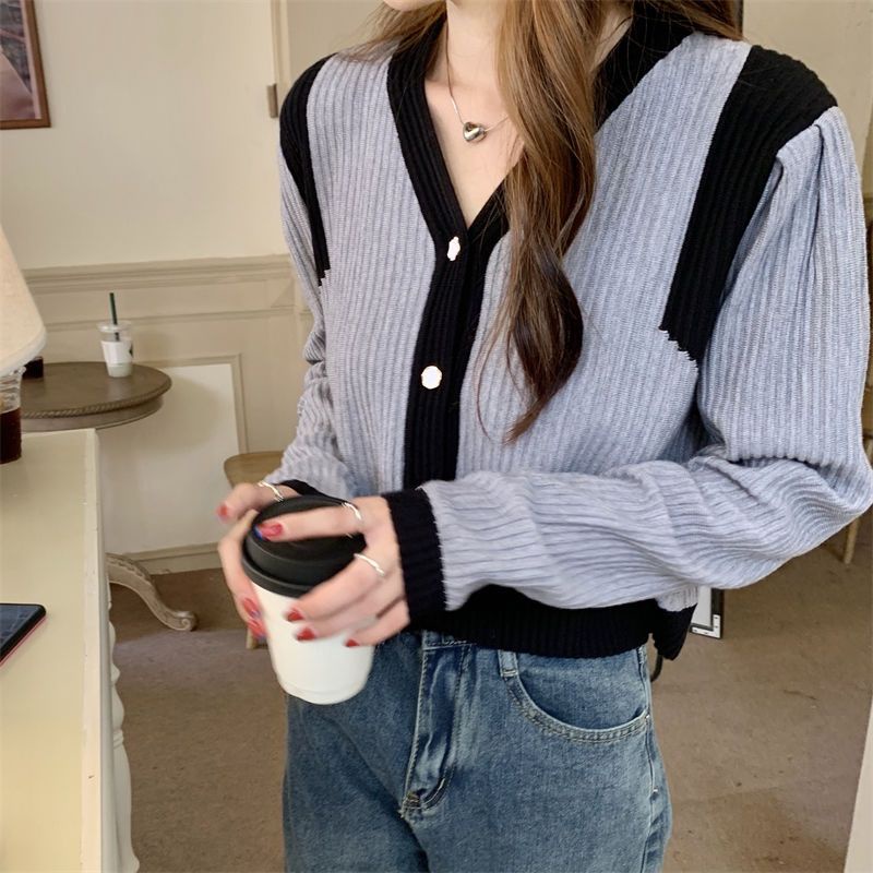 Áo Thun Nữ Tay Dài Phối Màu Cute Hàn Quốc