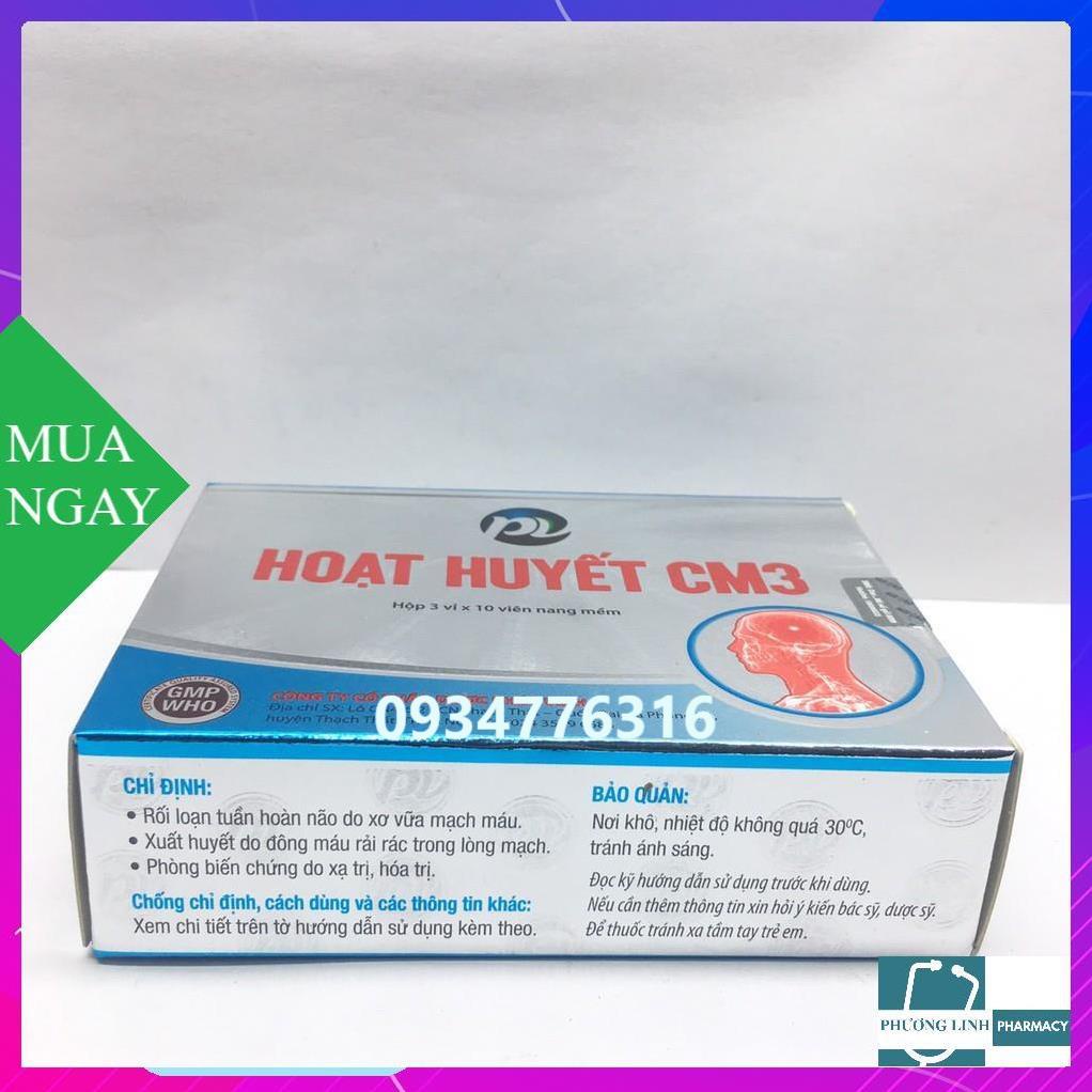 hoạt huyết cm3 hộp 30 viên nang mềm