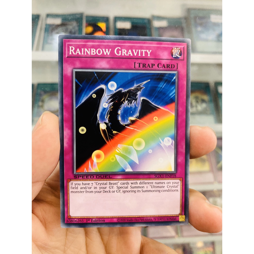 Thẻ Bài YugiOh! Mã SGX1-ENF18 - Rainbow Gravity - Common - 1st Edition