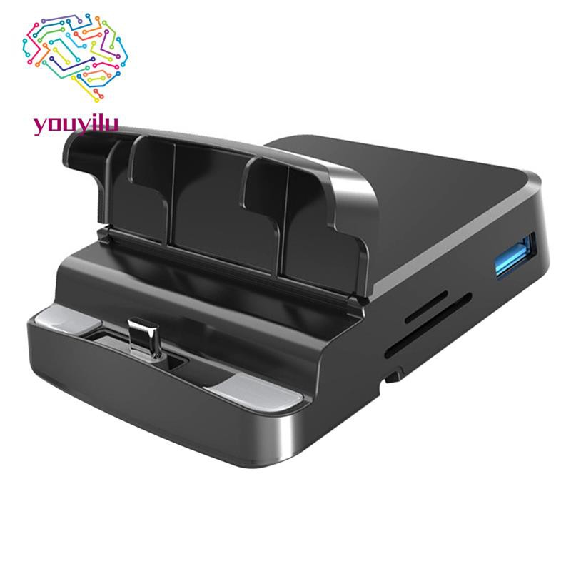 8In1 USB C HUB Type C Docking Station Phone Stand for Samsung Huawei