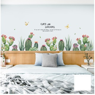 Decal giấy dán tường [MẪU MỚI] Decan hoa mùa hè