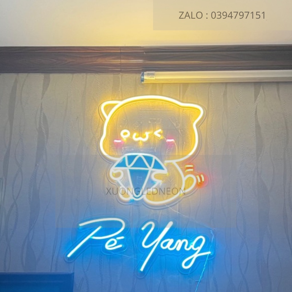 Đèn Neon Theo Tên Yêu Cầu | Led Neon Chữ Tùy Chọn | Đèn decor phòng ngủ | led neon theo yêu cầu | led decor cửa hàng.