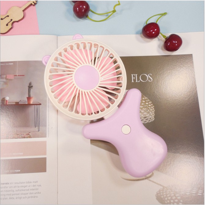 QUẠT CẦM TAY USB MINI FAN GẤP GON ĐỂ BÀN SIÊU CUTE