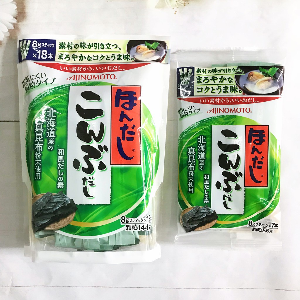 Hạt nêm rong biển Ajinomoto 112g và 56g nội địa Nhật Bản