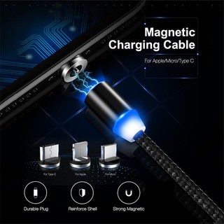 Cáp sạc từ tính 3 trong 1 Type-C cho iPhone Android