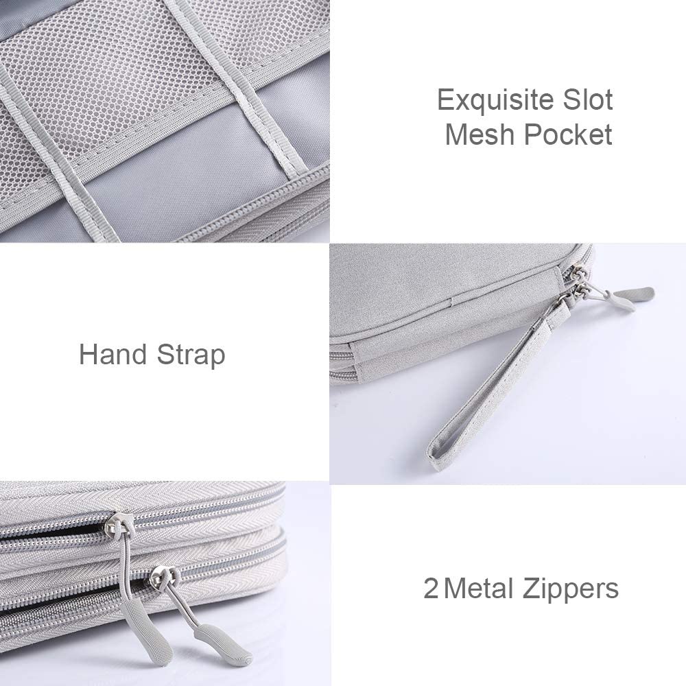 Túi Đựng Phụ Kiện Điện Tử Hai Tầng Đa Chức Năng Tiện Dụng Cho Du Lịch