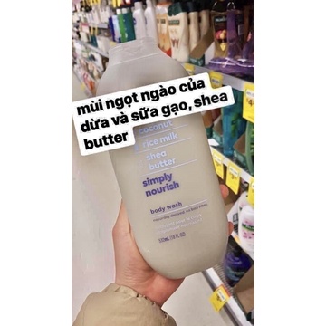 Sữa tắm dưỡng ẩm method body Oganic - method body wash Úc loại bỏ tế bào chết - 532ml