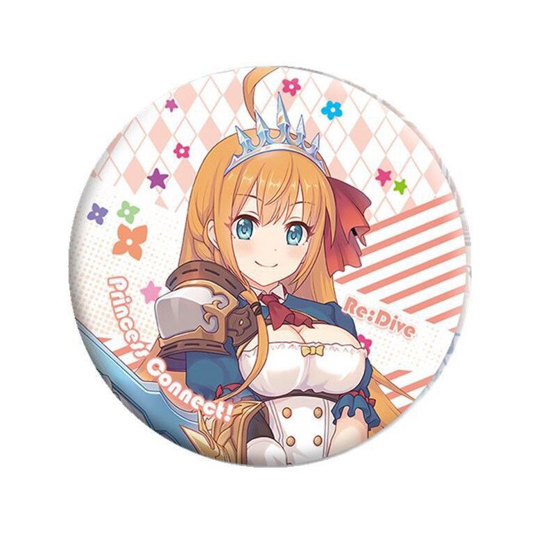 Huy hiệu cài áo IN HÌNH Princess Connect! Re:Dive game chibi dễ thương tiện lợi