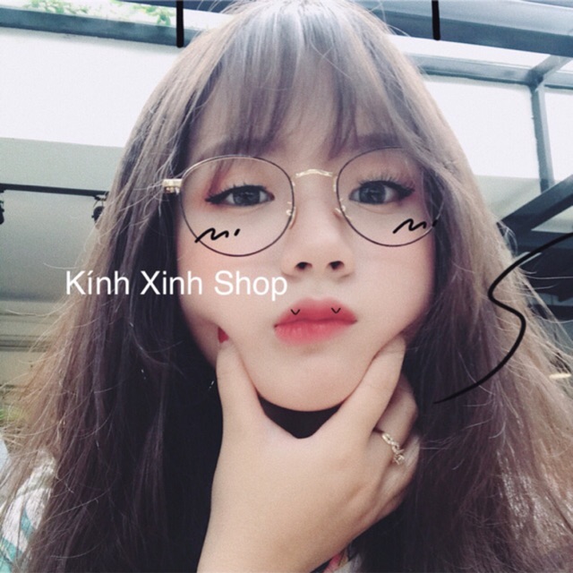 Kính Mắt tròn KOREA Kim loại tăm mảnh đuôi nhọn - MTHQ11