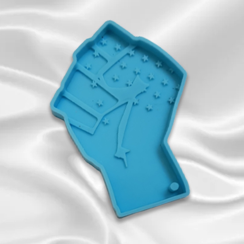 Khuôn Silicone Làm Móc Khóa Hình Lá Cờ Mỹ