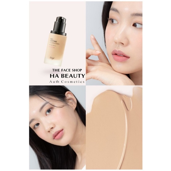 Kem nền che khuyết điểm trang điểm đa năng dưỡng ẩm lâu trôi The Face Shop Ink Lasting Foundation Slim Fit Ex SPF30 PA++