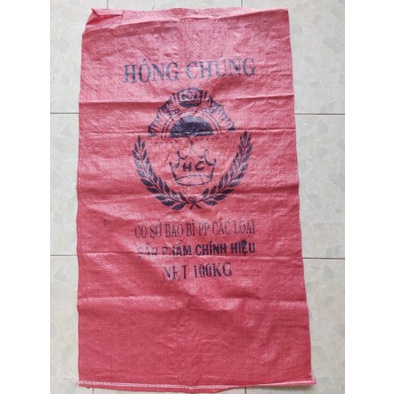 Combo 10 Bao Tải Dứa 1 Tạ Hồng Chúng, Bao Đỏ PP Đựng Gạo, Đựng Lúa