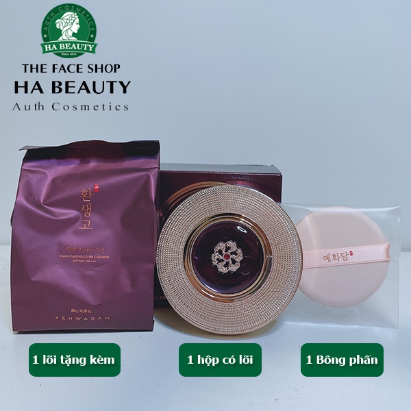 Phấn nước trang điểm chống lão hóa che phủ tốt khuyết điểm The Face Shop Yehwadam Hwansaenggo BB Cushion 20g SPF50+PA+++