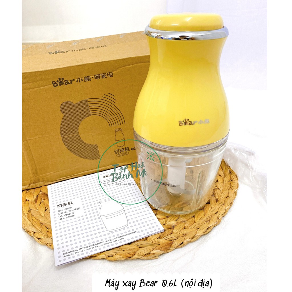 Máy xay Bear 0.8L (nội địa) xay thịt đồ ăn dặm cho bé