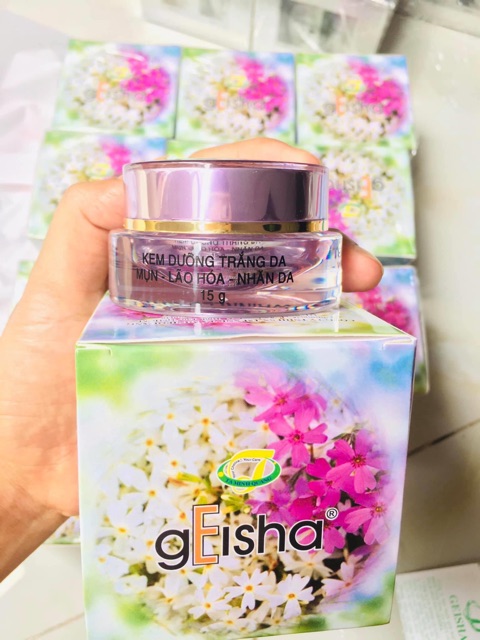 Kem dưỡng trắng da, ngừa mụn, chống lão hoá, nhăn da Geisha 15g