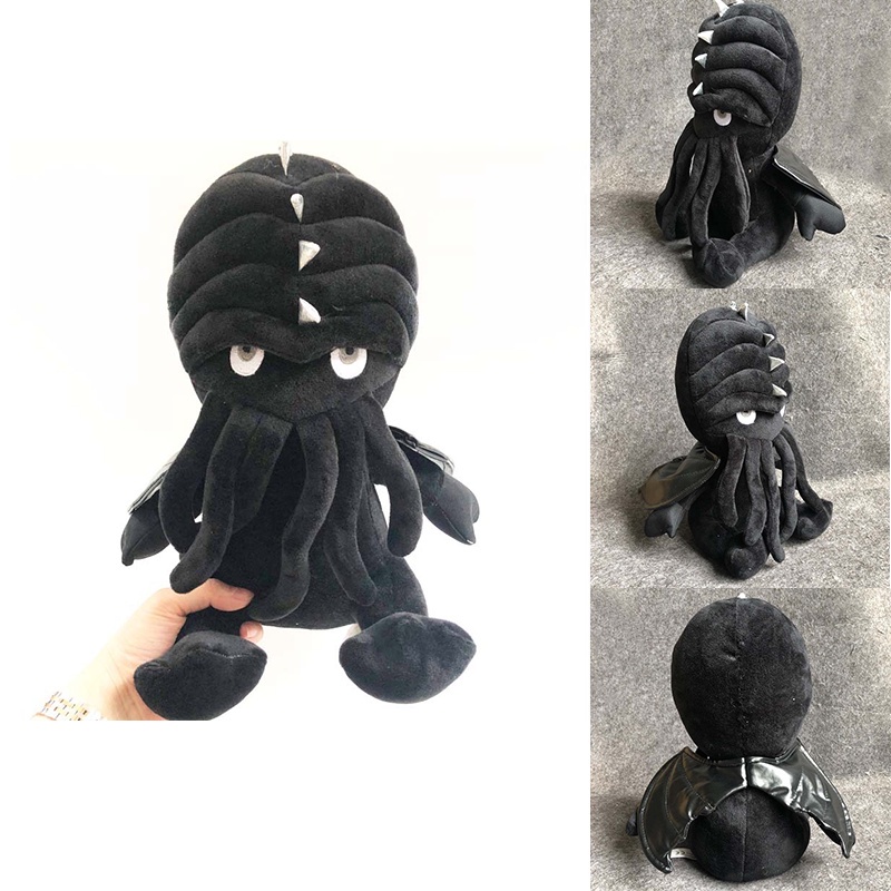 New 30cm Goth Black Cthulhu Plush Toy Soft Stuffed Doll Kids Birthday Gift