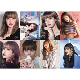 [2 mẫu] Poster 8 tấm Lisa BLACKPINK
