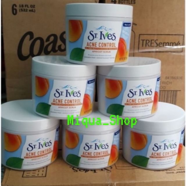 Tẩy tế bào chết toàn thân St Ives Apricot Scrub Fresh Mỹ 283g