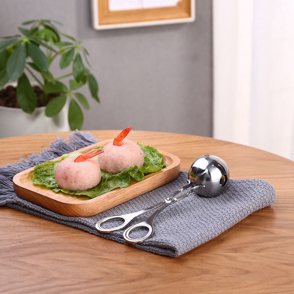 Khuôn Làm Thịt Viên Bằng Thép Không Gỉ Chống Dính Tiện Dụng Cho Nhà Bếp Diy
