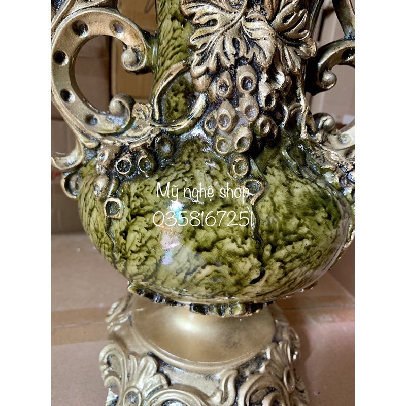 Bình hoa composite,Mỹ nghệ shop, decor, trang trí, quà tặng sinh nhật, tân gia, bình hoa giả, cao cấp mã cúp 38