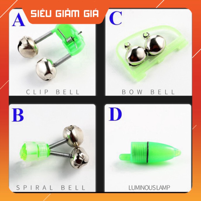 [Combo] [Combo] Chuông báo cá chuông câu cá Đèn ngắn chuông cá  [Giá rẻ] [Giá rẻ]