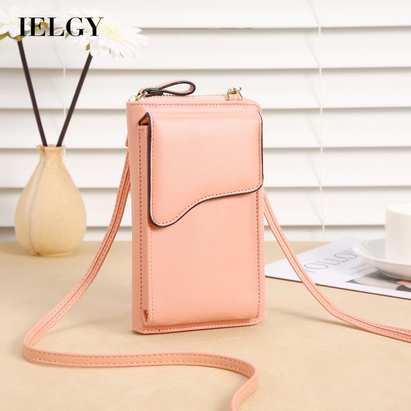 Túi Đựng Điện Thoại Màu Trơn Dáng Dài Phong Cách Hàn Quốc Thời Trang Cho Nữ