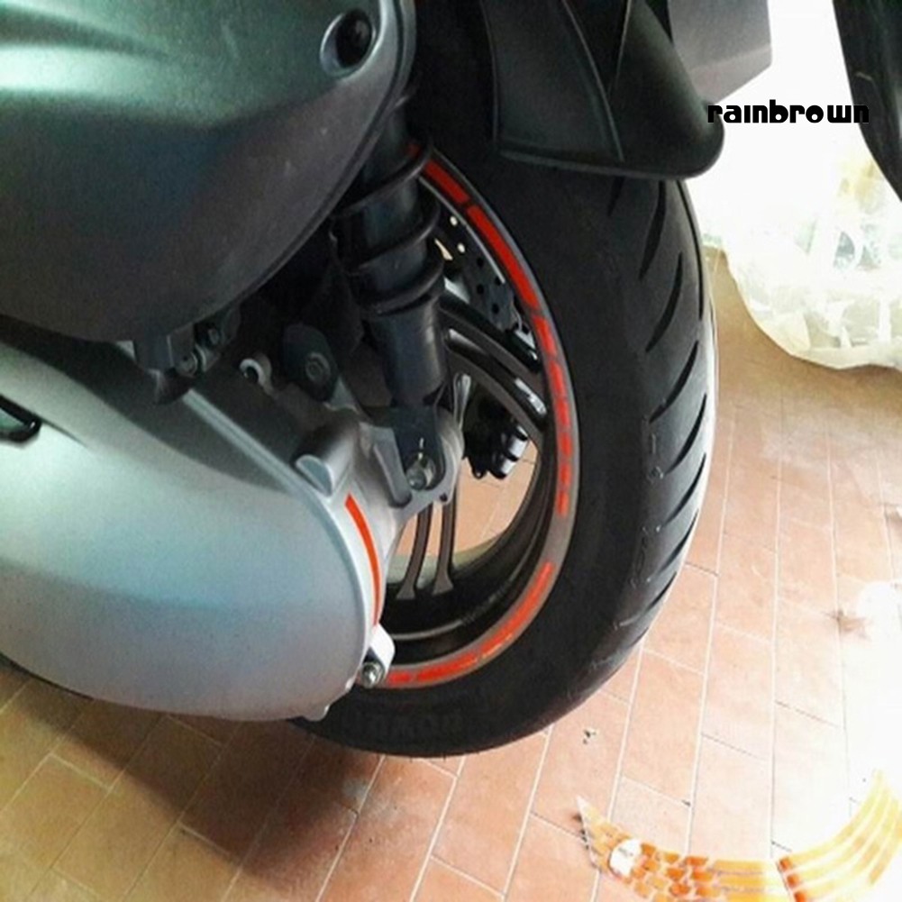 Set 16 Cuộn Băng Keo Màu Phản Quang Dán Vành Bánh Xe