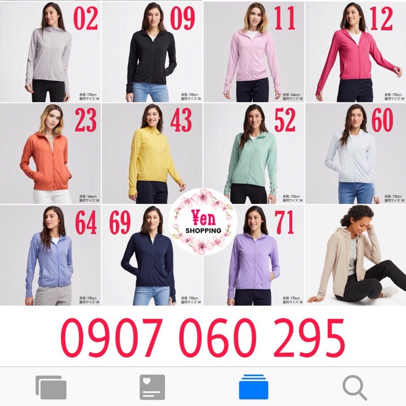 Áo chống nắng Uniqlo airism UV cut