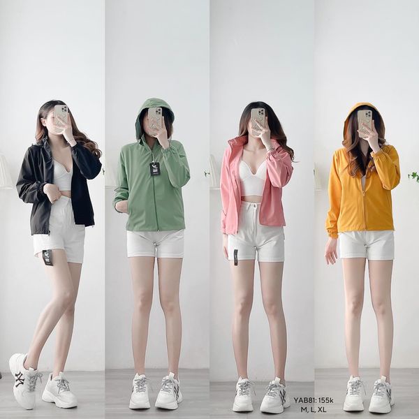 Áo khoác dù có túi bên trong 2 lớp phong cách thể thao CHIBEST YAB81