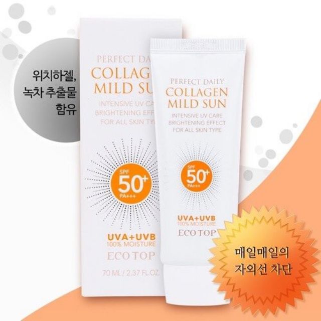 Kem chống nắng Ecotop Perfect Daily Collagen Mild Sun SPF50