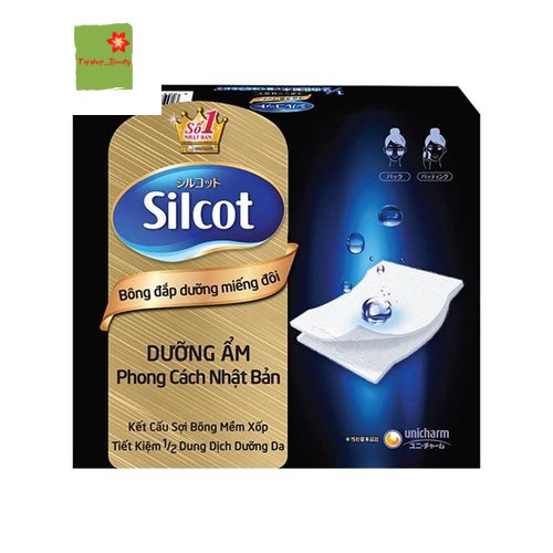 [Mã giảm giá sỉ mỹ phẩm chính hãng] Bông Tẩy Trang Silcot Miếng Đôi 40 Miếng Uruuru Cotton