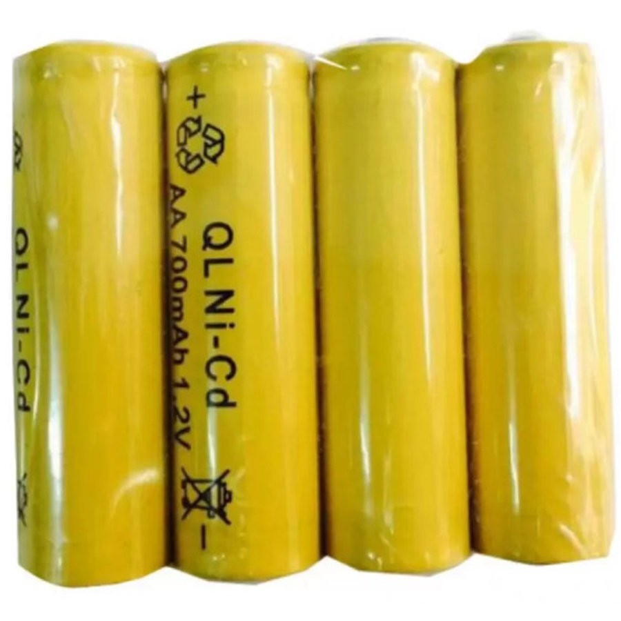 Vỉ 4 viên pin sạc AA 700mAh 1.2V Ni-Cd