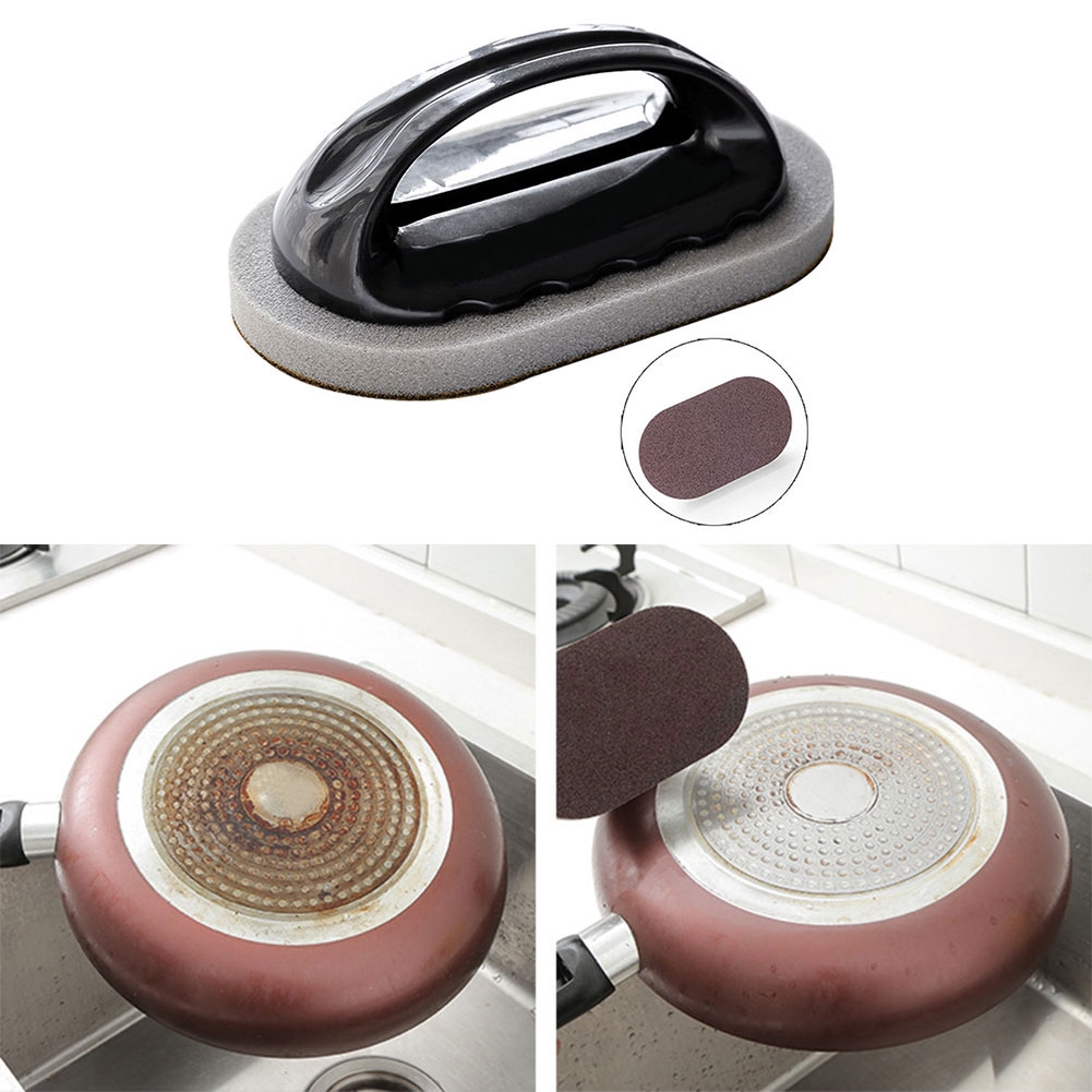Miếng mút xốp vệ sinh đồ dùng nhà bếp có tay cầm tiện dụng cho nhà bếp